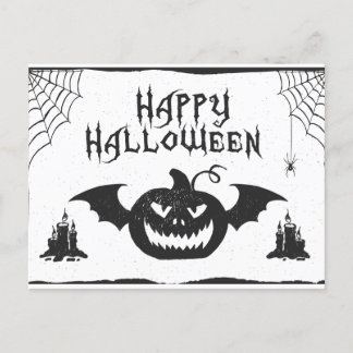 Cartão Postal De Festividades Happy Halloween! Enjoy spooky fun and sweet treats