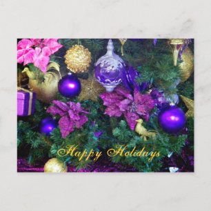 Cartão Postal De Festividades Happy Holiday_