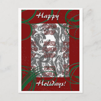 Cartão Postal De Festividades Happy Holidays Postcard