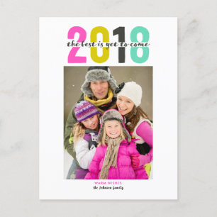 Cartão Postal De Festividades Happy New Year 2018 postcards