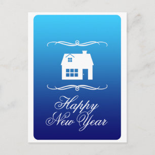Cartão Postal De Festividades happy new year new address announcement