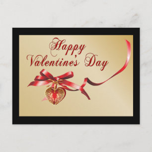 Cartão Postal De Festividades Happy Valentine's Day Postcard