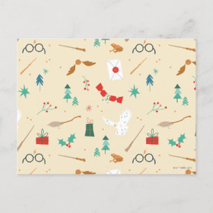 Cartão Postal De Festividades Harry Potter   Padrão de Ícone de Feriado