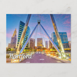 Cartão Postal De Festividades Hartford, Connecticut, EUA