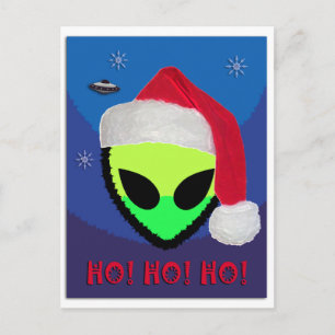 Cartão Postal De Festividades Hei! Hei! Hei! dos aliens