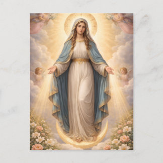 Cartão Postal De Festividades Heilige Mutter Gottes Göttliche Liebe & Schutz´11