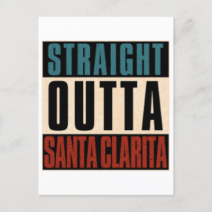 Cartão Postal De Festividades Hetero fora dos Papais noeis Clarita California CA