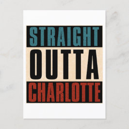 Cartão Postal De Festividades Hetero Outta Charlotte North Carolina NC EUA