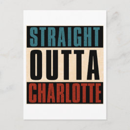 Cartão Postal De Festividades Hetero Outta Charlotte North Carolina NC EUA