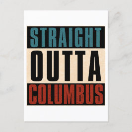 Cartão Postal De Festividades Hetero Outta Columbus Ohio OH EUA