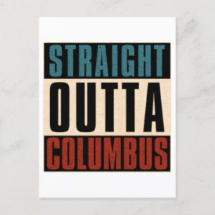 Cartão Postal De Festividades Hetero Outta Columbus Ohio OH EUA