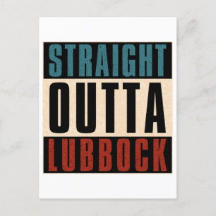 Cartão Postal De Festividades Hetero Outta Lubbock Texas TX