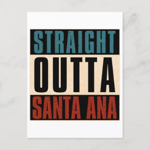 Cartão Postal De Festividades Hetero Outta Papais noeis Ana California CA
