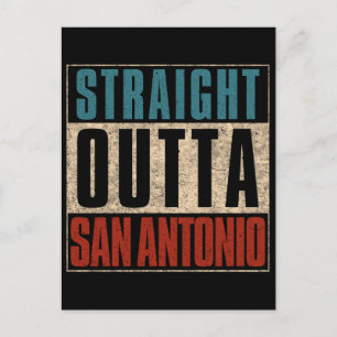 Cartão Postal De Festividades Hetero Outta San Antonio Texas TX EUA