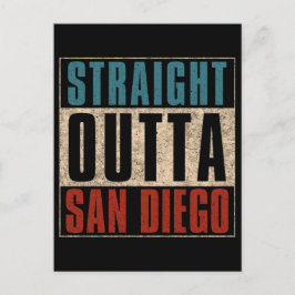 Cartão Postal De Festividades Hetero Outta San Diego California CA EUA