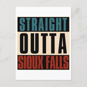 Cartão Postal De Festividades Hetero Outta Sioux Falls South Dakota SD