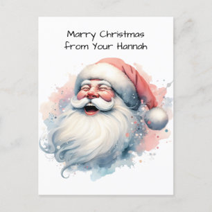 Cartão Postal De Festividades HO HO HO Christmas