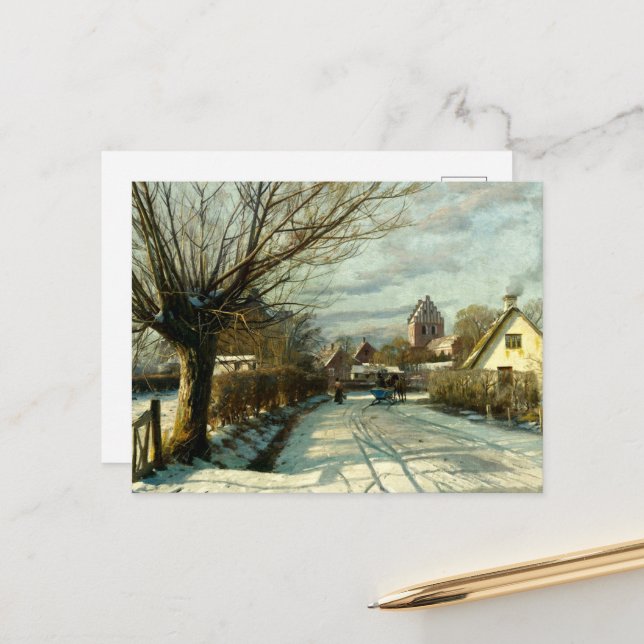 Cartão Postal De Festividades Hoje Taastrup, fora de Copenhague (Frente/Verso In Situ)