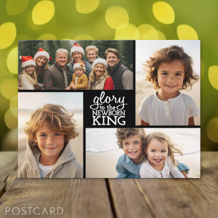 Cartão Postal De Festividades Holiday Collage - 4 photos