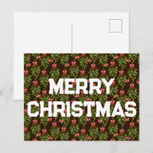 Hollies de Natal - Cartão-postal de Natal