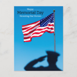 Cartão Postal De Festividades Honrando Nossos Heróis - Feliz Dia do Memorial