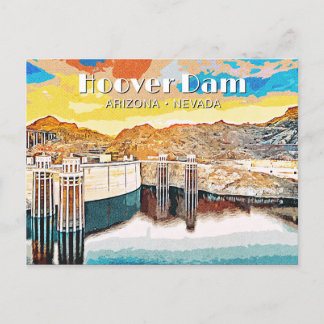 Cartão Postal De Festividades Hoover Dam