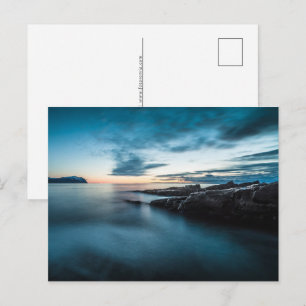 Cartão Postal De Festividades Hora Azul do Lofoten