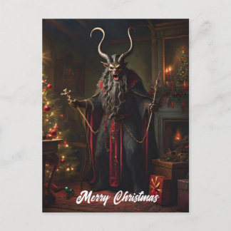 Cartão Postal De Festividades Horror Krampus Natal