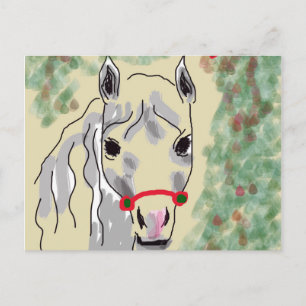 Cartão Postal De Festividades Horse valentines