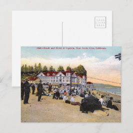 Cartão Postal De Festividades hotel_e_praia_vintage_california