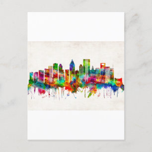 Cartão Postal De Festividades Houston Texas Skyline