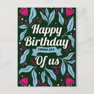 Cartão Postal De Festividades Ideias de Decoração de Aniversário Estandartes e G