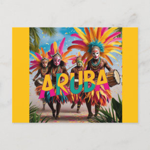 Cartão Postal De Festividades ilha de Aruba vence o aumento