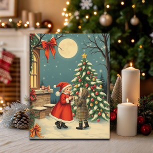 Cartão Postal De Festividades Ilustração de natais vintages
