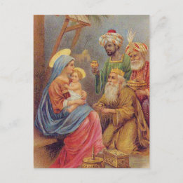 Cartão Postal De Festividades Ilustração de Natal Natividade Jesus