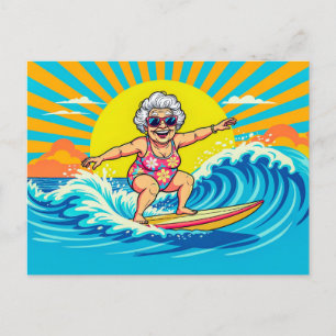 Cartão Postal De Festividades Ilustração de Navegação da Avó