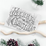 Cartão Postal De Festividades Ilustração Vintage Merry Christmas 1876<br><div class="desc">Ilustração Vintage de 1876,  organizada para você como um cartão postal de Natal exclusivo.</div>