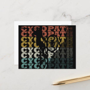 Cartão Postal De Festividades ilustrações de ciclistas engraçadas de ciclismo