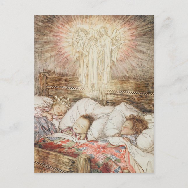 Cartão Postal De Festividades Ilustrações do Natal (Frente)