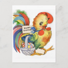 Cartão Postal De Festividades Imagem de Páscoa Vintage