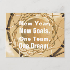 Cartão Postal De Festividades Imagem inspirada do tema do Netball com citações