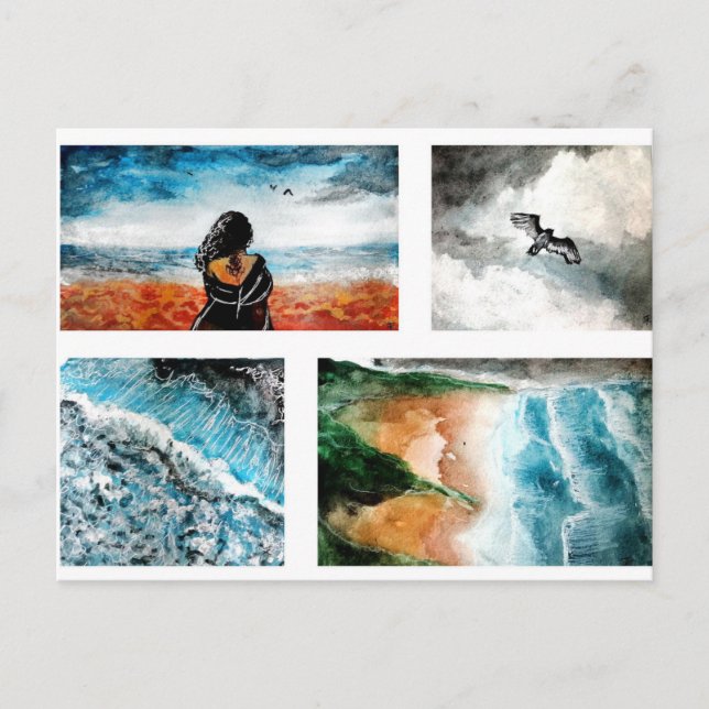 Cartão Postal De Festividades Imagem personalizada (Frente)