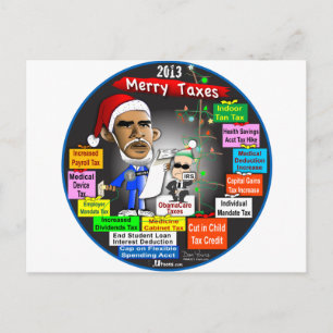 Cartão Postal De Festividades Impostos Felizes 2013