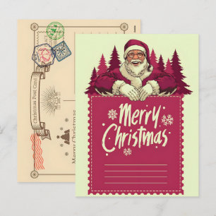 Cartão Postal De Festividades Inverno Caprichoso Conjunto de Saudações de Fim