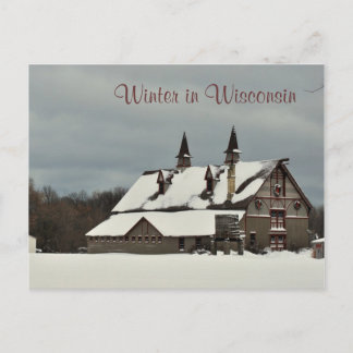 Cartão Postal De Festividades Inverno em Wisconsin