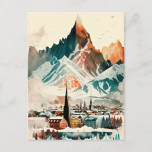 Cartão Postal De Festividades Islândia