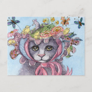 Cartão Postal De Festividades It was her Easter bonnet entry