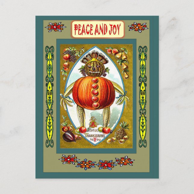 Cartão Postal De Festividades Jack O'Lantern (Frente)