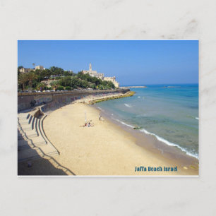 Cartão Postal De Festividades Jaffa Beach Israel