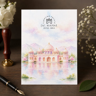 Cartão Postal De Festividades Jal Mahal Jaipur, Índia Viagem ao Belo Palácio